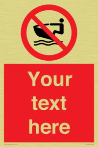 Custom No personal water craft